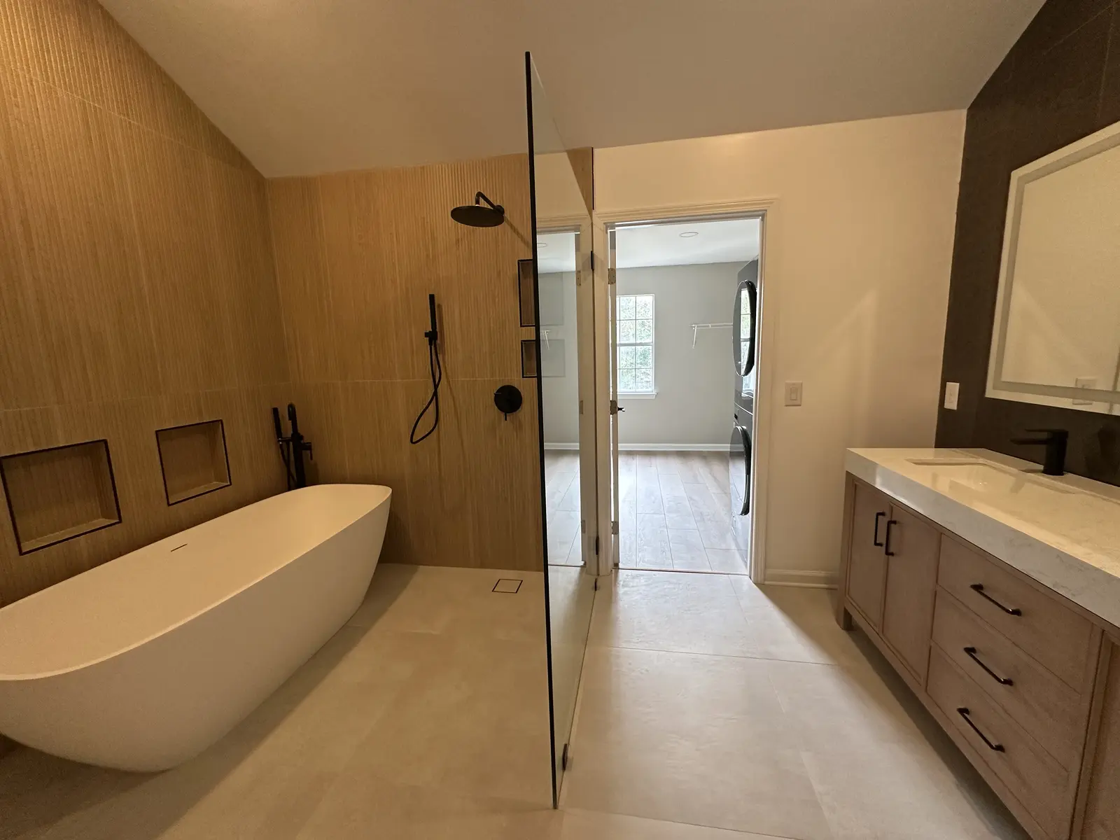 Strathmore Drive primary bathroom after the renovation
